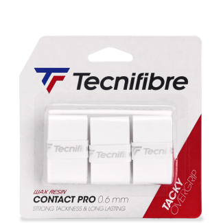 Overgrip TecniFibre Pro Contact Branco - 0.6mm