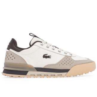 Tênis Lacoste Slam Break Off White e Marrom