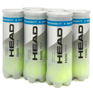 Bola De Padel Head Pro + Pack Com 06 Tubos