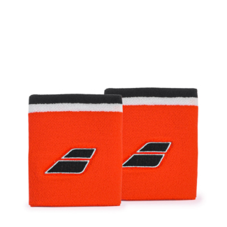 Munhequeira Babolat Jumbo Longa com 02 Unidades Laranja e Preto