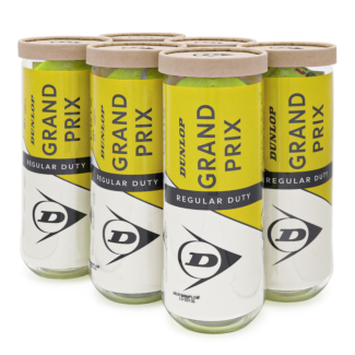 Bola de Tênis Dunlop Grand Prix Regular Duty Saibro - Pack com 6 Tubos