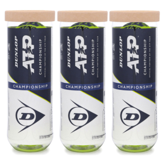 Bola De Tênis Dunlop ATP Championship All Court Pack Com 3 Tubos