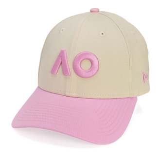 Boné New Era 9forty Australian Open 26 Branded Core Creme e Rosa