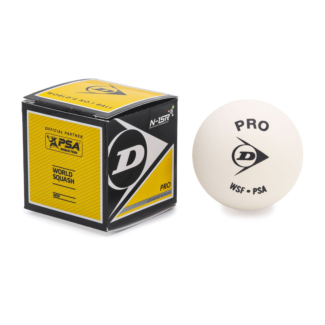 Bola De Squash Dunlop Pro Branca