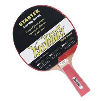 Raquete de Tênis de Mesa Yashima Pino Starter Learning Series Vermelha