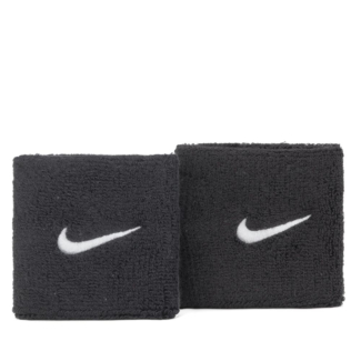 Munhequeira Nike Swoosh Preta com 2 Unidades - Curta