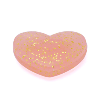 Antivibrador Courti Coração Glitter Sabalenka Rosa
