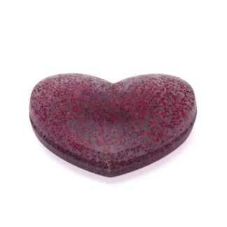 Antivibrador Courti Coração Glitter Sabalenka Vermelho