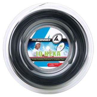 Corda Prokennex IQ Hexa 17L 1.23mm Preta Rolo com 200 metros 
