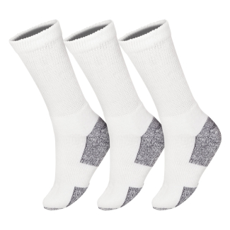 Meia Babolat Tennis Reforçada 39 ao 42 - Pack com 3 Pares - Branca 