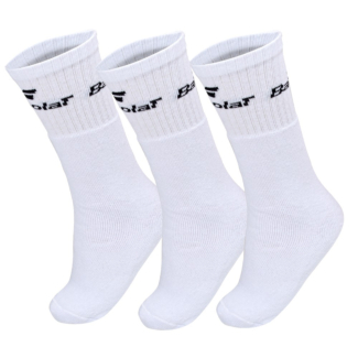 Meia Babolat Basic 39 ao 42 - Pack com 03 Pares - Branca 