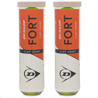 Bola de Tênis Dunlop Fort Clay Court Pack com 2 Tubos