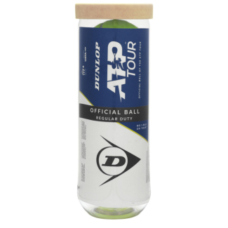 Bola de Tênis Dunlop ATP Regular Duty Saibro - Tubo com 3 unidades