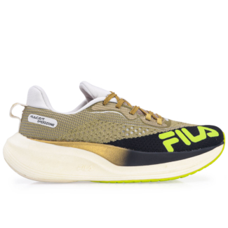 Tênis Fila Racer Speedzone Dourado e Preto 