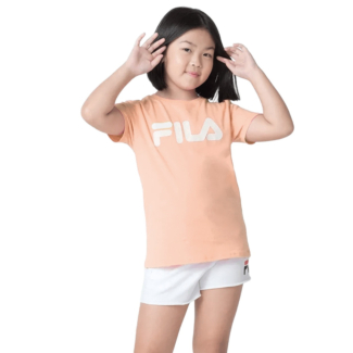 Camiseta Fila Letter Premium Juvenil Salmão