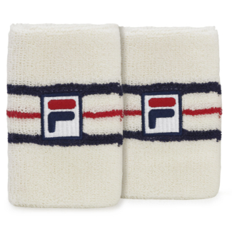 Munhequeira Fila Vintage Longa com 02 Unidades Branco Marinho e Vermelho