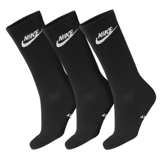 Meia Nike Everyday Elevated - Pack com 03 Pares - Preta
