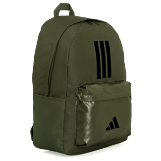 Mochila Adidas Classic Back-To-School 3S Verde Oliva e Preto