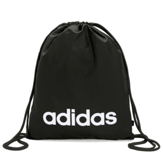 Sacola Adidas Gym Sack Linear Preto e Branco