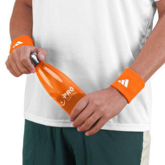 Munhequeira Adidas Tennis Curta Laranja