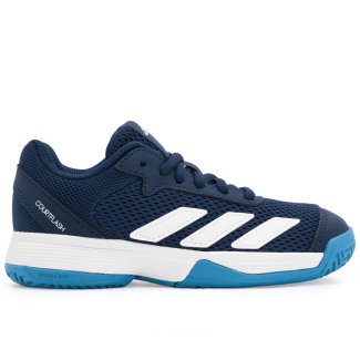 Tênis Adidas Courtflash Infantil Marinho e Branco