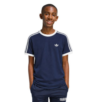 Camiseta Infantil Adidas Classics Climacool Marinho e Branco