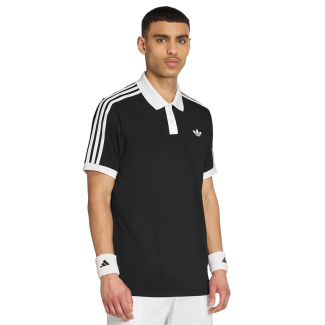 Camisa Polo Adidas Tennis Classics Preto e Branco