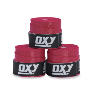 Overgrip Oxy Perforated Com 3 Unidades Vermelho