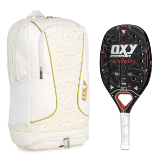 Raquete De Beach Tennis Oxy Oxygen com Mochila Oxy Beach Branca de Brinde