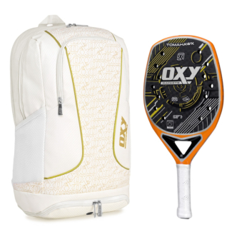 Raquete De Beach Tennis Oxy Tomahawk com Mochila Oxy Beach Branca de Brinde