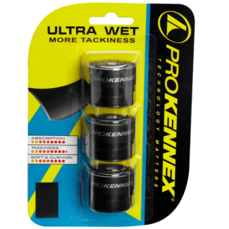 Overgrip Prokennex Ultra Wet com 03 Unidades - Preto