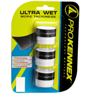 Overgrip Prokennex Ultra Wet com 03 Unidades - Branco