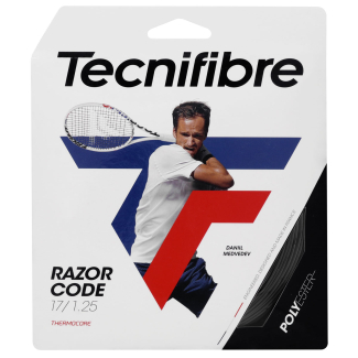 Corda Tecnifibre Razor Code 17 1.25mm - Set Individual - Preto