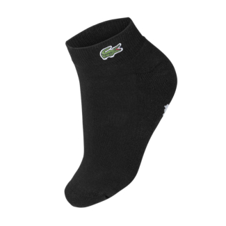 Meia Lacoste Cano Curto Preto