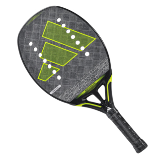 Raquete de Beach Tennis Adidas Adipower 3.3 H14 Preta Prata e Limão
