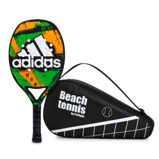 Raquete de Beach Tennis Adidas BT 3.0 Laranja e Verde Com Capa de Brinde
