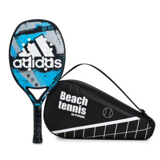 Raquete de Beach Tennis Adidas BT 3.0 Azul e Cinza Com Capa de Brinde