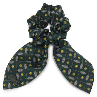Scrunchie de Cetim Lacoste - Laço de Cabelo Verde
