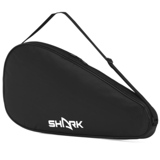 Capa Shark Para Raquete De Beach Tennis Preta e Branca