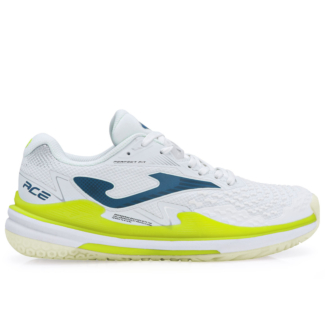 Tênis Joma Ace - All Court - Branco Azul e Amarelo