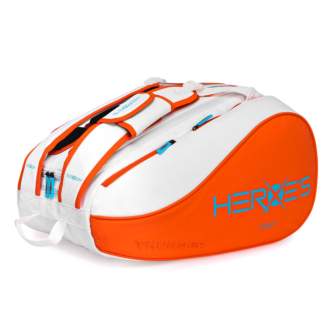 Raqueteira Heroes Thunder Fierce Beach Tennis Branca e Laranja