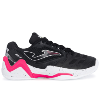 Tênis Joma Set Lady All Court Preto Branco e Rosa