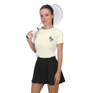 Camiseta Raquetinha Dupla Off White