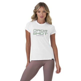 Camiseta Drop Shot Baby Look Enjoy W25 Branca