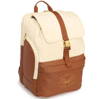 Mochila Wilson Heritage V2 Off White e Marrom 