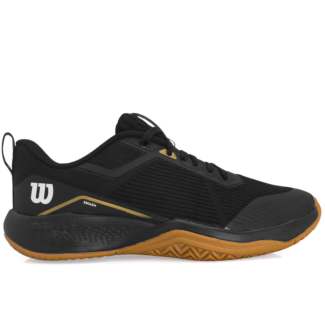 Tênis Wilson Smash All Court Preto e Dourado