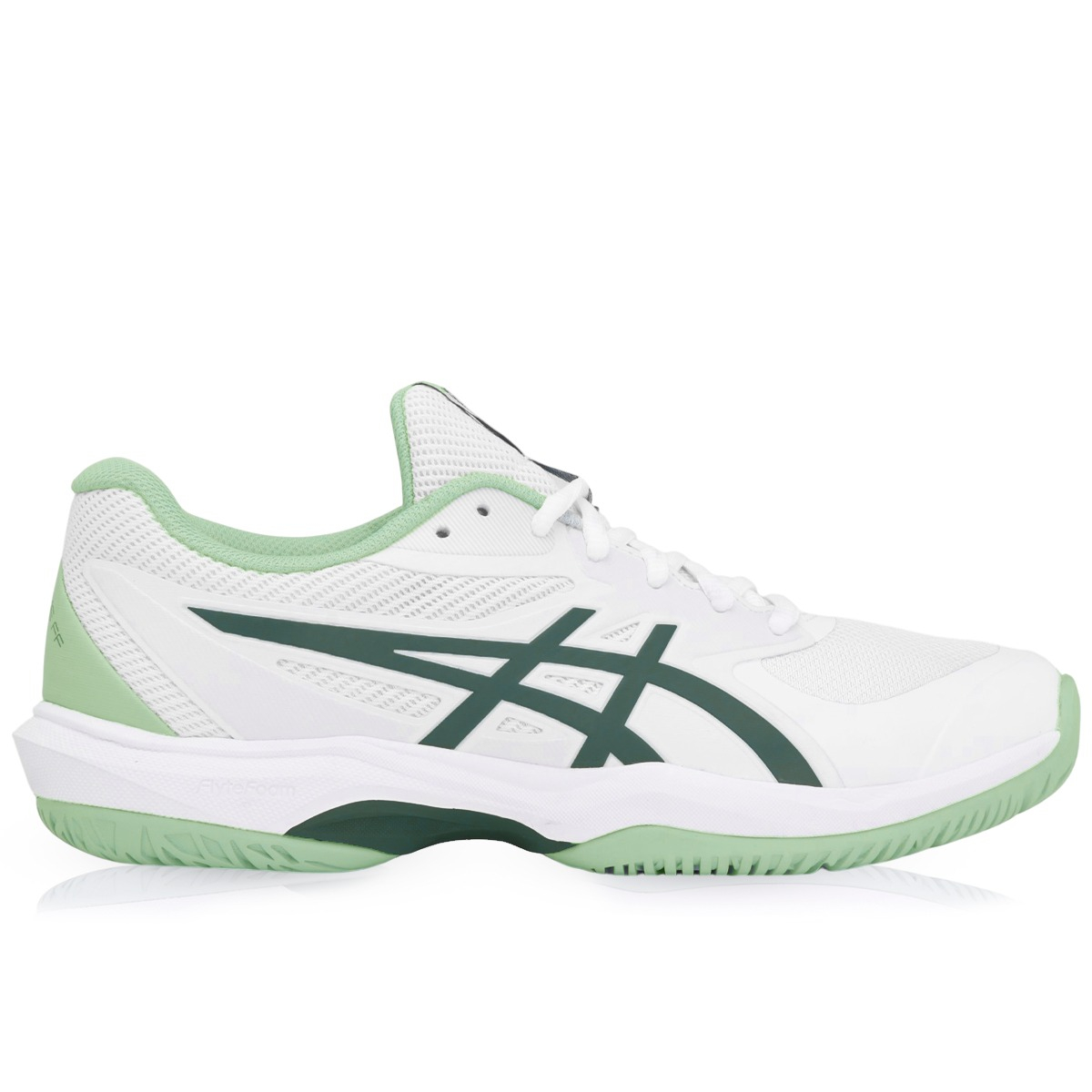 アシックス　game ff 白グリーン　26センチ Tênis Asics Game FF All Court Branco - ProSpin.com.br