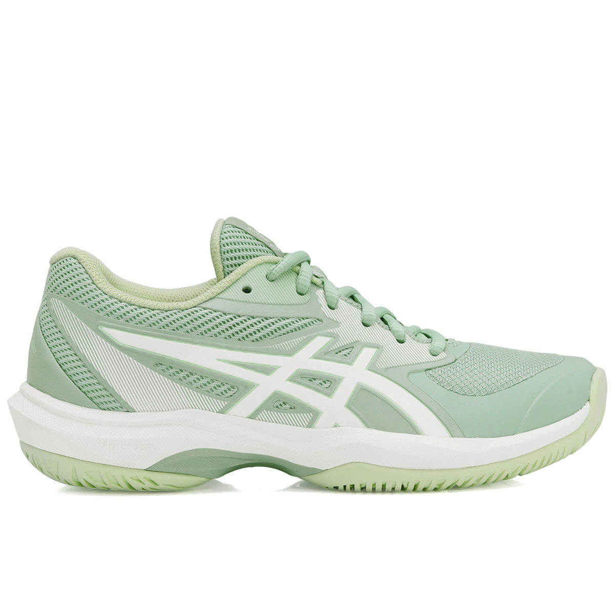 アシックス　game ff 白グリーン　26センチ Tênis Asics Game FF All Court - Verde Claro e Branco - ProSpin.com.br