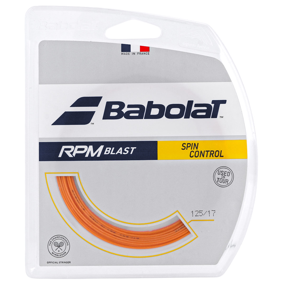 Corda Babolat RPM Blast 17L 1.25mm Laranja - Set Individual