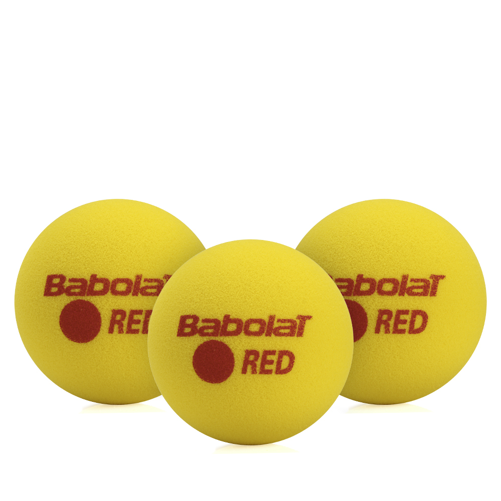 Bola de T nis Babolat Red Foam Stage 3 Amarela Pack com 03